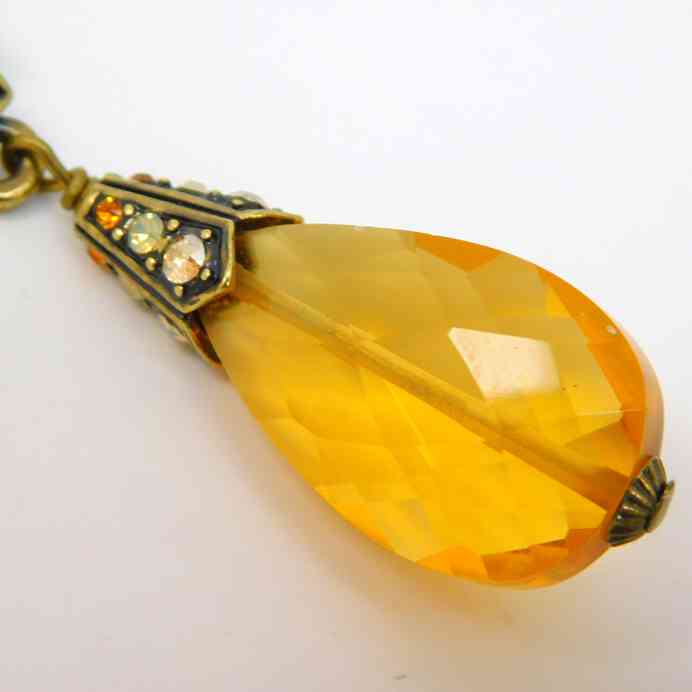 Champagne and Citrine pearls and pendant by Heidi Daus